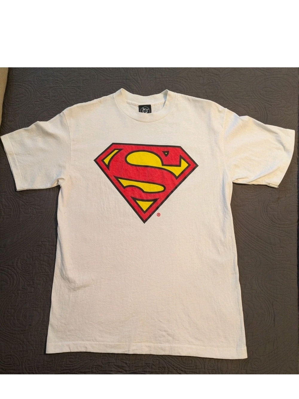 Vintage DC Comics Superman Graphic T Shirt Size Large Cotton Single Stitch